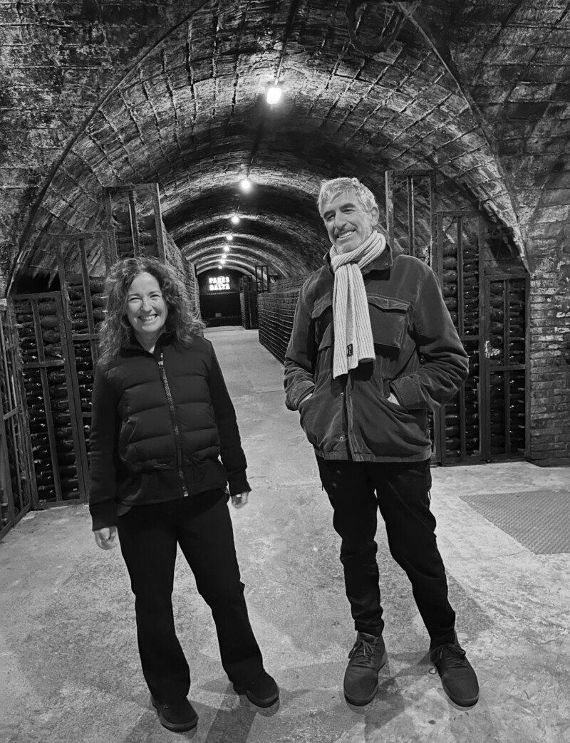 Peter A. Sussman and Sara Curran on location
