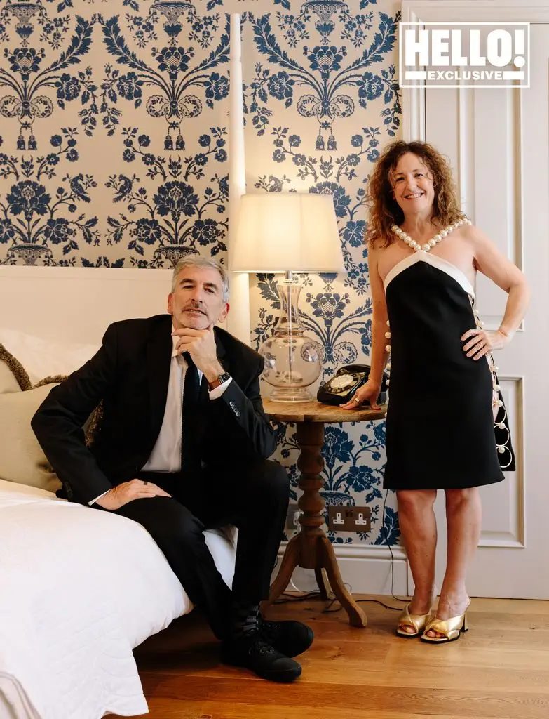 Peter A. Sussman and Sara Curran photographed for Hello! Magazine