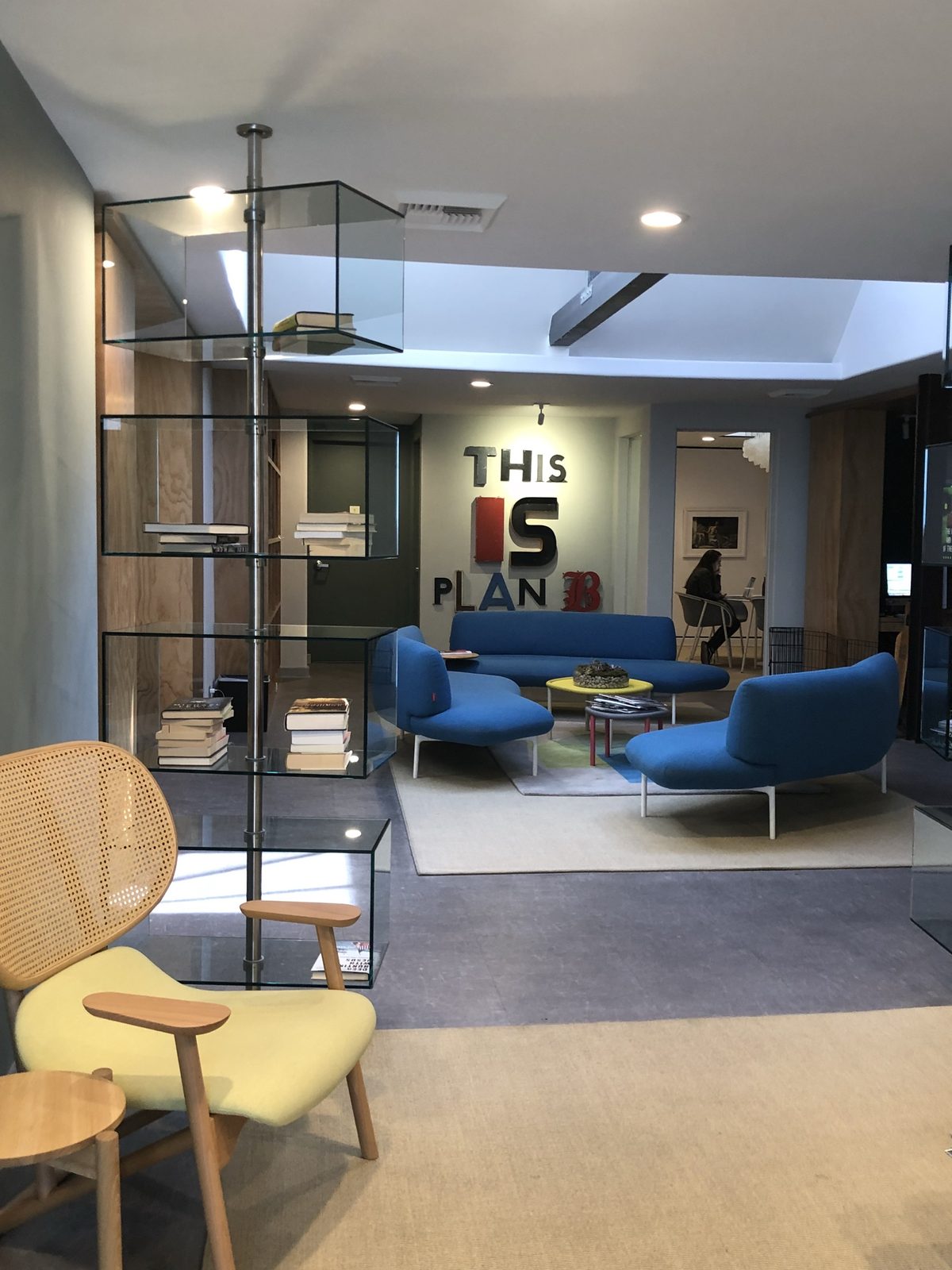 Reception at the Plan B offices
