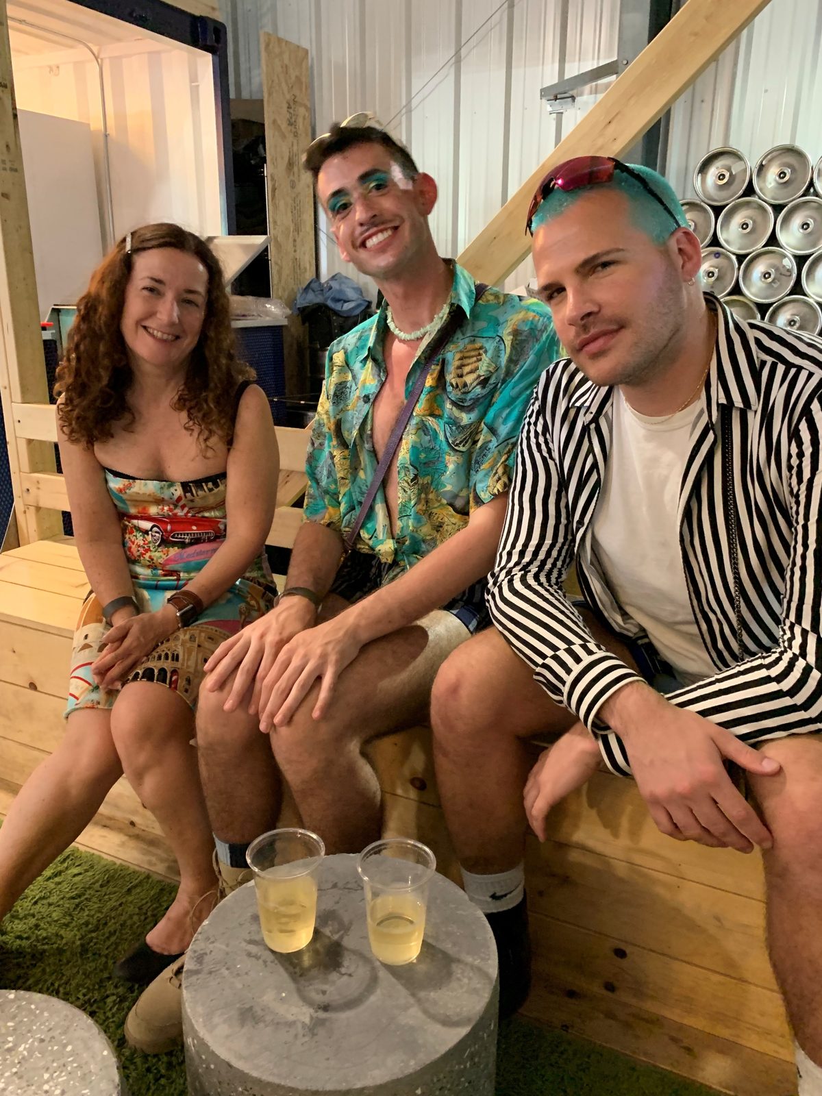 Sara Curran with friends at Toronto Pride