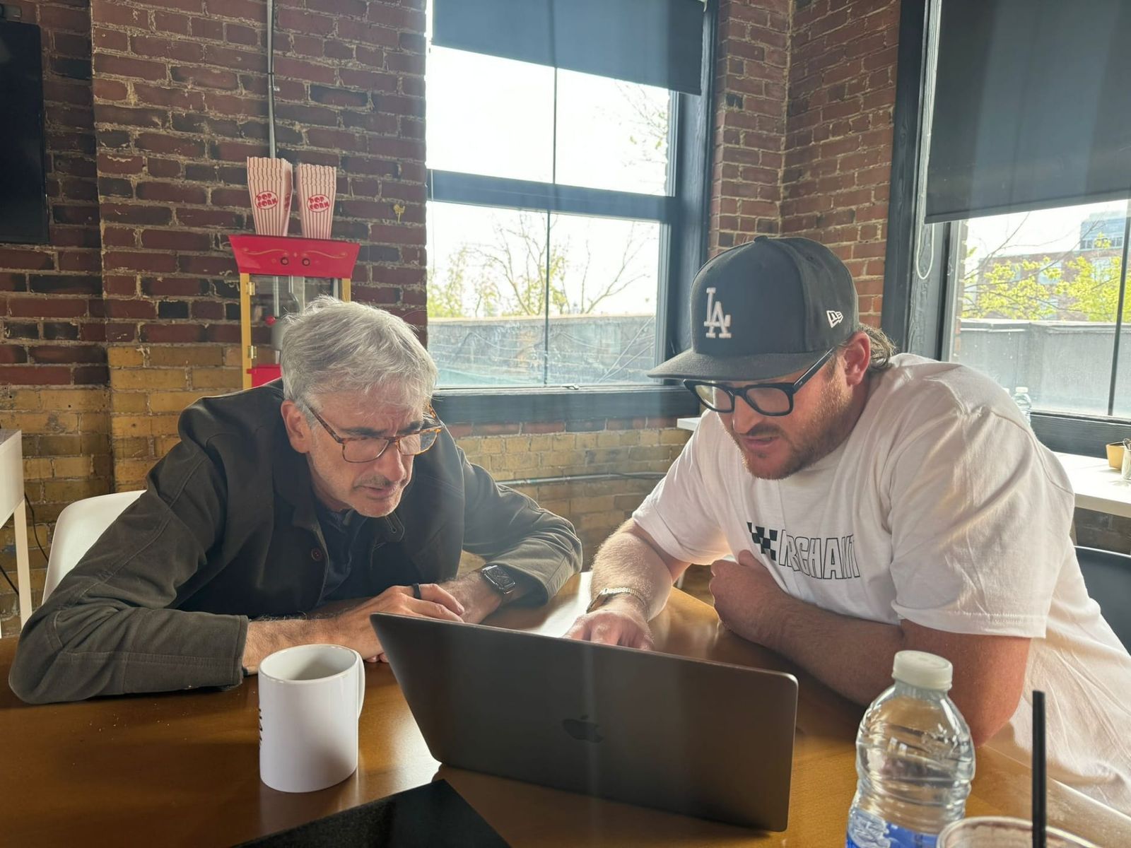 Peter A. Sussman with Ian Webb of Merchant