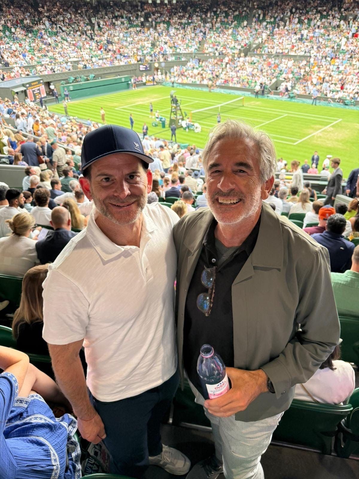 Peter A. Sussman with Berry Meyerowitz at Wimbledon